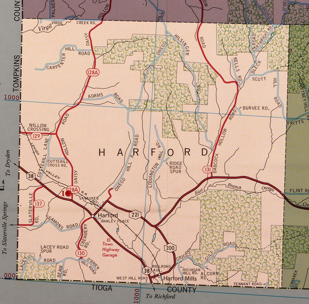 Town of Harford Map